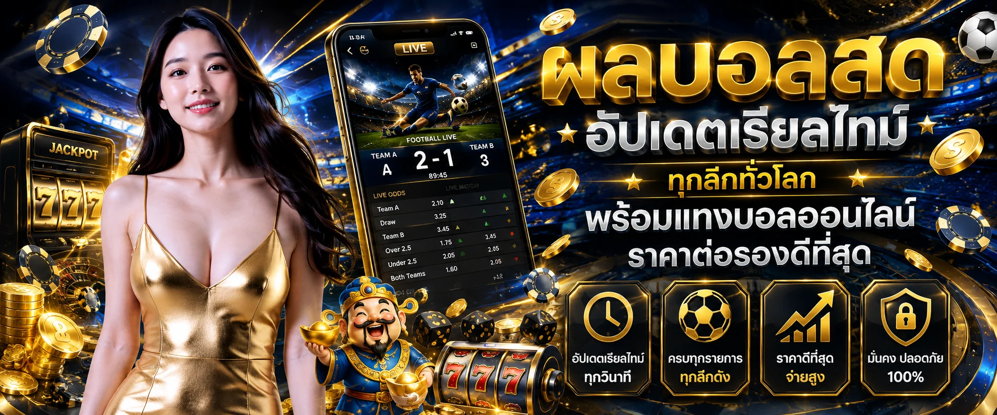 ผลบอลสด UFLIX168S อัปเดตเรียลไทม์ แทงบอลออนไลน์ทุกลีกทั่วโลก